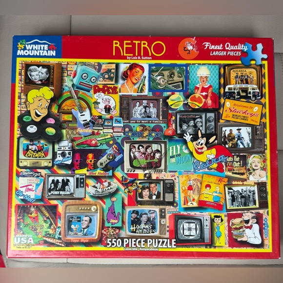 White Mountain Retro Collage Puzzle - Picture 1 of 3